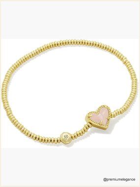Kendra Scott Ari Heart Stretch Bracelet Fashion Jewelry Stretch Bracelet
